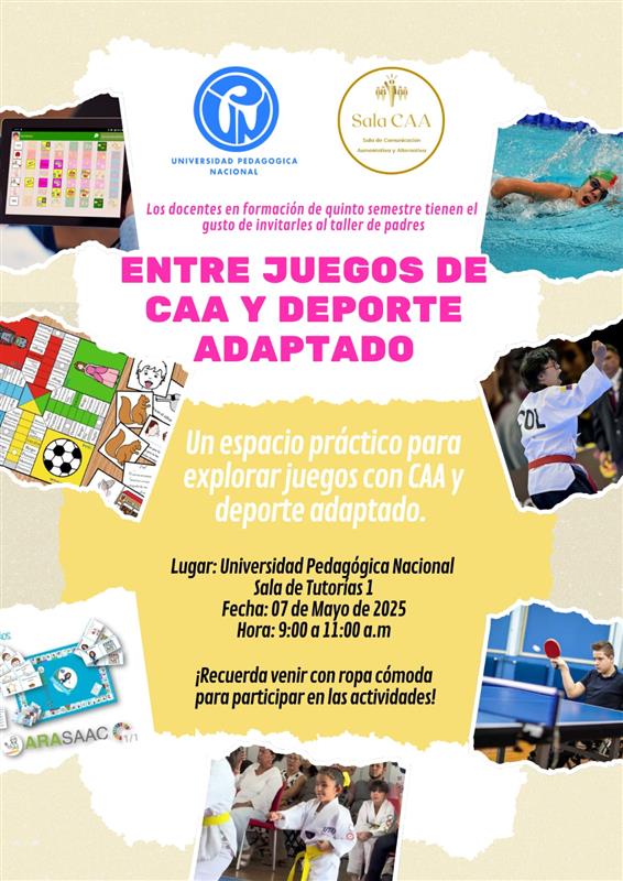 Taller de padres: Entre juegos de CAA y deporte adaptado